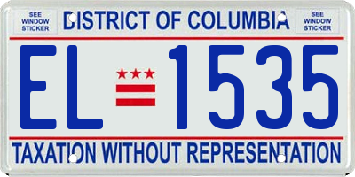 DC license plate EL1535