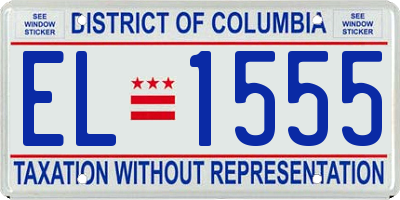 DC license plate EL1555