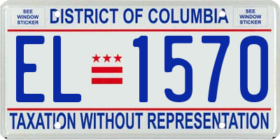 DC license plate EL1570