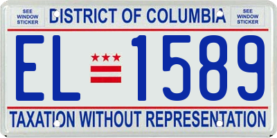 DC license plate EL1589