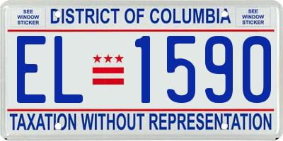 DC license plate EL1590