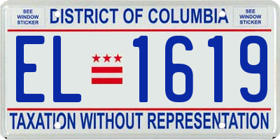 DC license plate EL1619