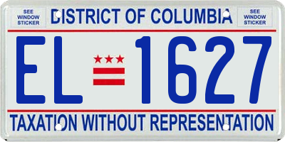 DC license plate EL1627