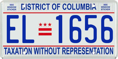 DC license plate EL1656