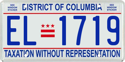 DC license plate EL1719