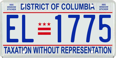 DC license plate EL1775