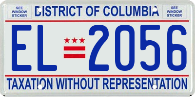 DC license plate EL2056