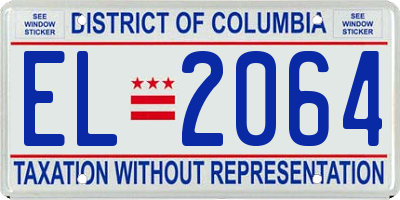 DC license plate EL2064