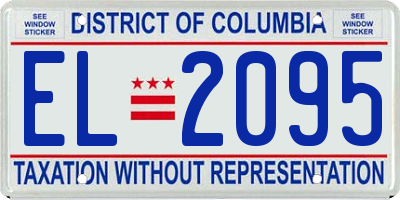 DC license plate EL2095