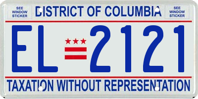 DC license plate EL2121