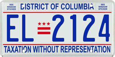 DC license plate EL2124