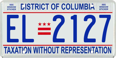 DC license plate EL2127