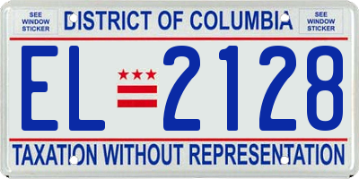 DC license plate EL2128