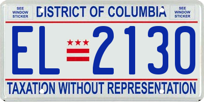 DC license plate EL2130