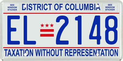 DC license plate EL2148