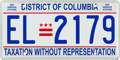 DC license plate EL2179