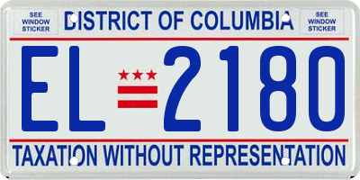 DC license plate EL2180