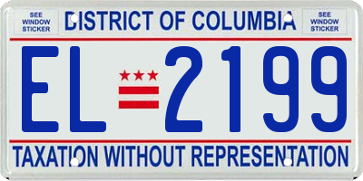 DC license plate EL2199