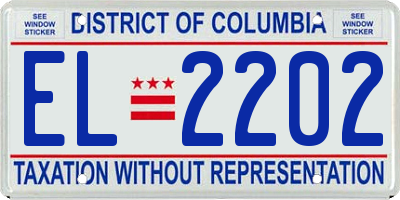 DC license plate EL2202