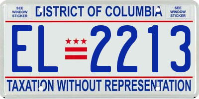 DC license plate EL2213