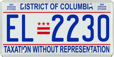 DC license plate EL2230