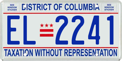 DC license plate EL2241