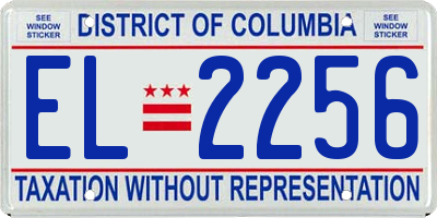 DC license plate EL2256