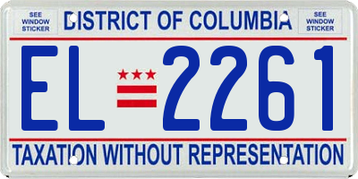 DC license plate EL2261