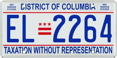 DC license plate EL2264