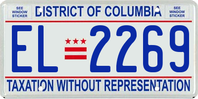 DC license plate EL2269