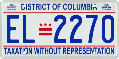 DC license plate EL2270