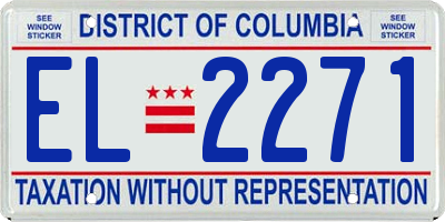 DC license plate EL2271