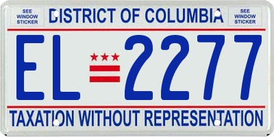 DC license plate EL2277