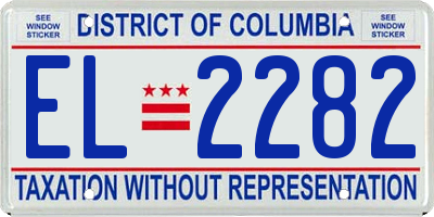 DC license plate EL2282