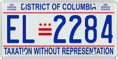 DC license plate EL2284