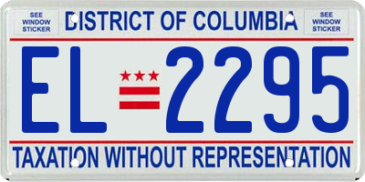 DC license plate EL2295