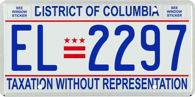 DC license plate EL2297