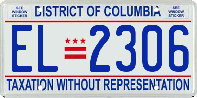 DC license plate EL2306