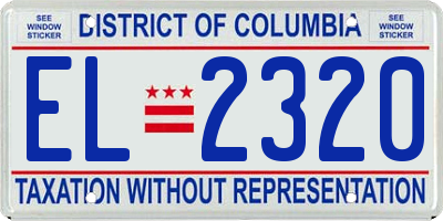 DC license plate EL2320