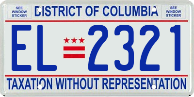 DC license plate EL2321