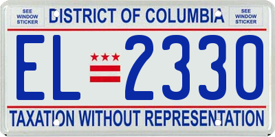 DC license plate EL2330