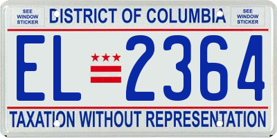 DC license plate EL2364