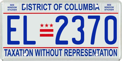 DC license plate EL2370