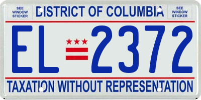 DC license plate EL2372