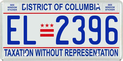 DC license plate EL2396