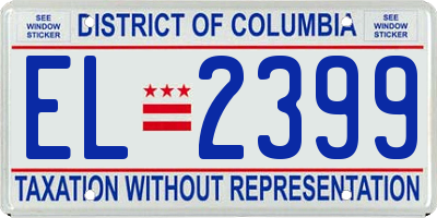 DC license plate EL2399