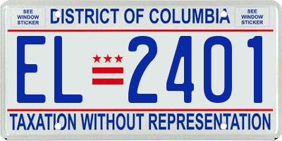 DC license plate EL2401