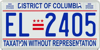 DC license plate EL2405