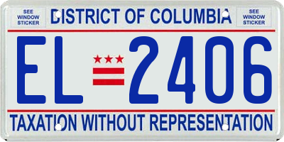 DC license plate EL2406