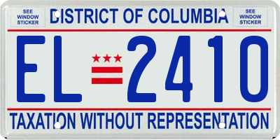 DC license plate EL2410